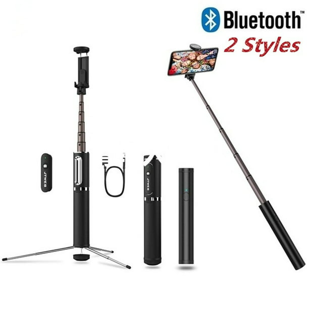 Compatible with iPhone and Android Devices,Black,FillLight Bluetooth Remote ZMXZMQ Selfie Stick Extendable Selfie Stick 